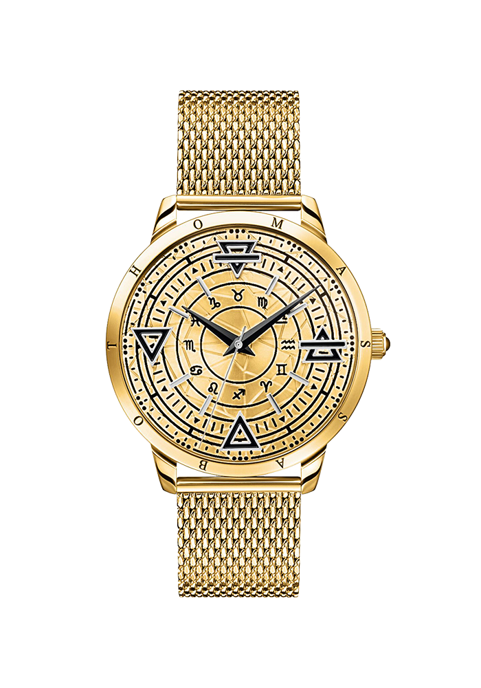 Herrenuhr Elements of Nature gold