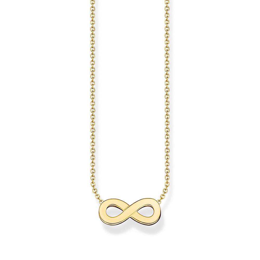 Kette mit Infinity-Anhänger vergoldet