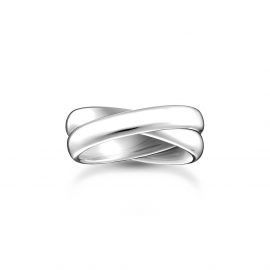 Ring Duo schmal Silber