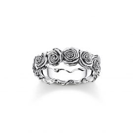 Ring Midnight Rose Silber