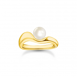 Ring mit Perle Natural Beauty vergoldet