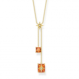 Kette orange Steine mit Stern