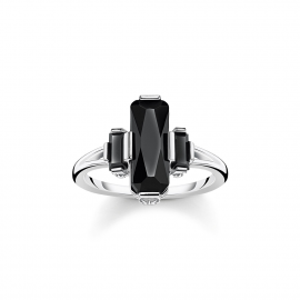 Ring schwarze Steine