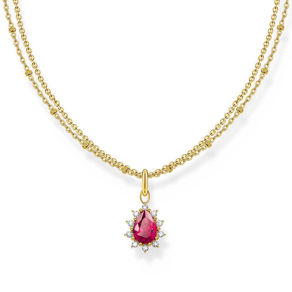 Kette mit Anhänger Vintage Romance vergoldet