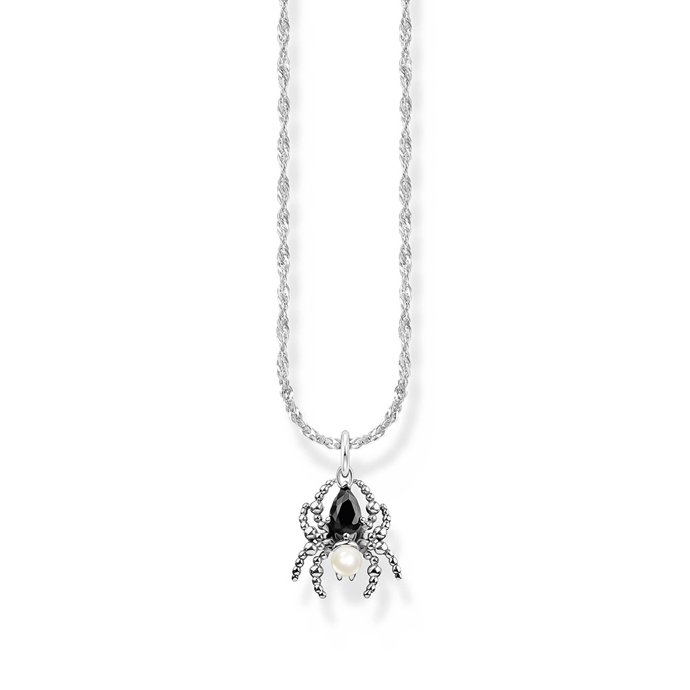 Kette mit Spinnen-Anhänger Spider Romance Silber