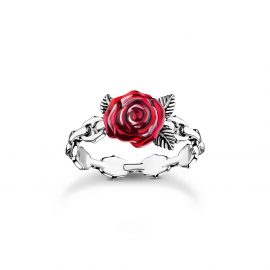 Ring Rose Roses Romance Silber