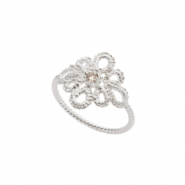 Ring Miss Medea in Silber mit Brillant