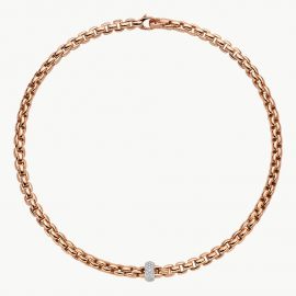 Collier mit Pavébesatz