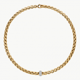 Collier mit Pavébesatz