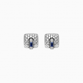 Gold Ohrstecker mit Saphir