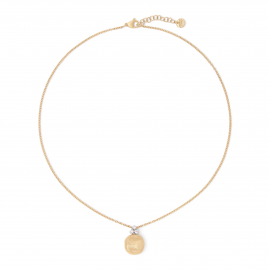 Africa Halskette aus Gelbgold mit Kugelanhänger und Diamanten