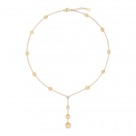 Africa Y-Kette aus Gelbgold mit Diamanten