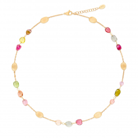 Lunaria Color 18K Gelbgold Turmalin Halskette