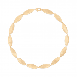 Lunaria Halskette mit Blättern aus 18 Karat Gelbgold