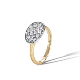 Lunaria Ring in Gold mit Diamanten, mini