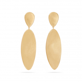 Lunaria Twist Hängeohrringe aus 18 Karat Gelbgold groß