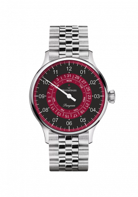 Pangaea Day Date Schwarz Bordeaux