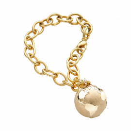 Armband Weltkugel