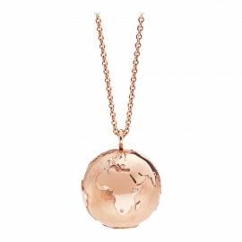 Weltkugel Kette mit Anhänger