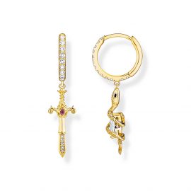 Creolen mit Anhänger Tempting Romance vergoldet