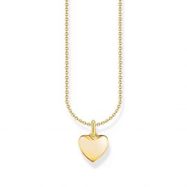 Kette mit Herz-Anhänger vergoldet