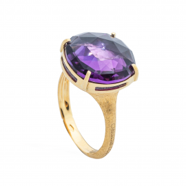Alta Ring aus Gold mit Amethyst