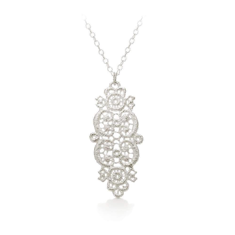 Anhänger Turandot lang in Silber