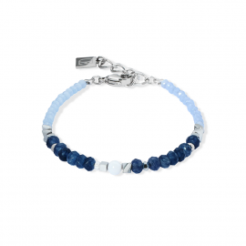 Armband Amulett Modern Future silber-blau