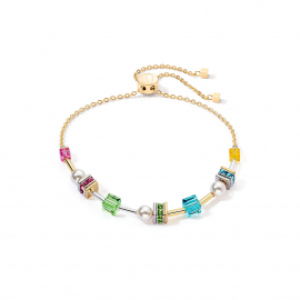 Armband Joyful Cubes & Pearls multicolor