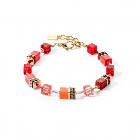 GeoCUBE® Iconic Armband gold-rot