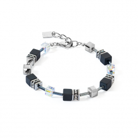 GeoCUBE® Iconic  Precious Onyx Armband kristall-schwarz