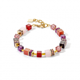 GeoCUBE® Precious Statement Armband gold-rot