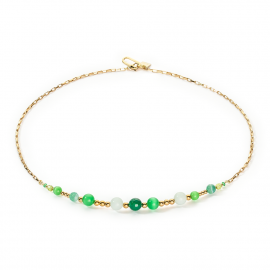 Halskette Candy Spheres grün