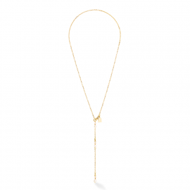 Halskette Y Fairy Süßwasserperle gold