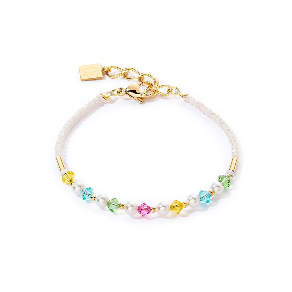 Princess Pearls Armband gold multicolor