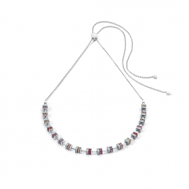 Sparkling Classic Chain Halskette silber-rot