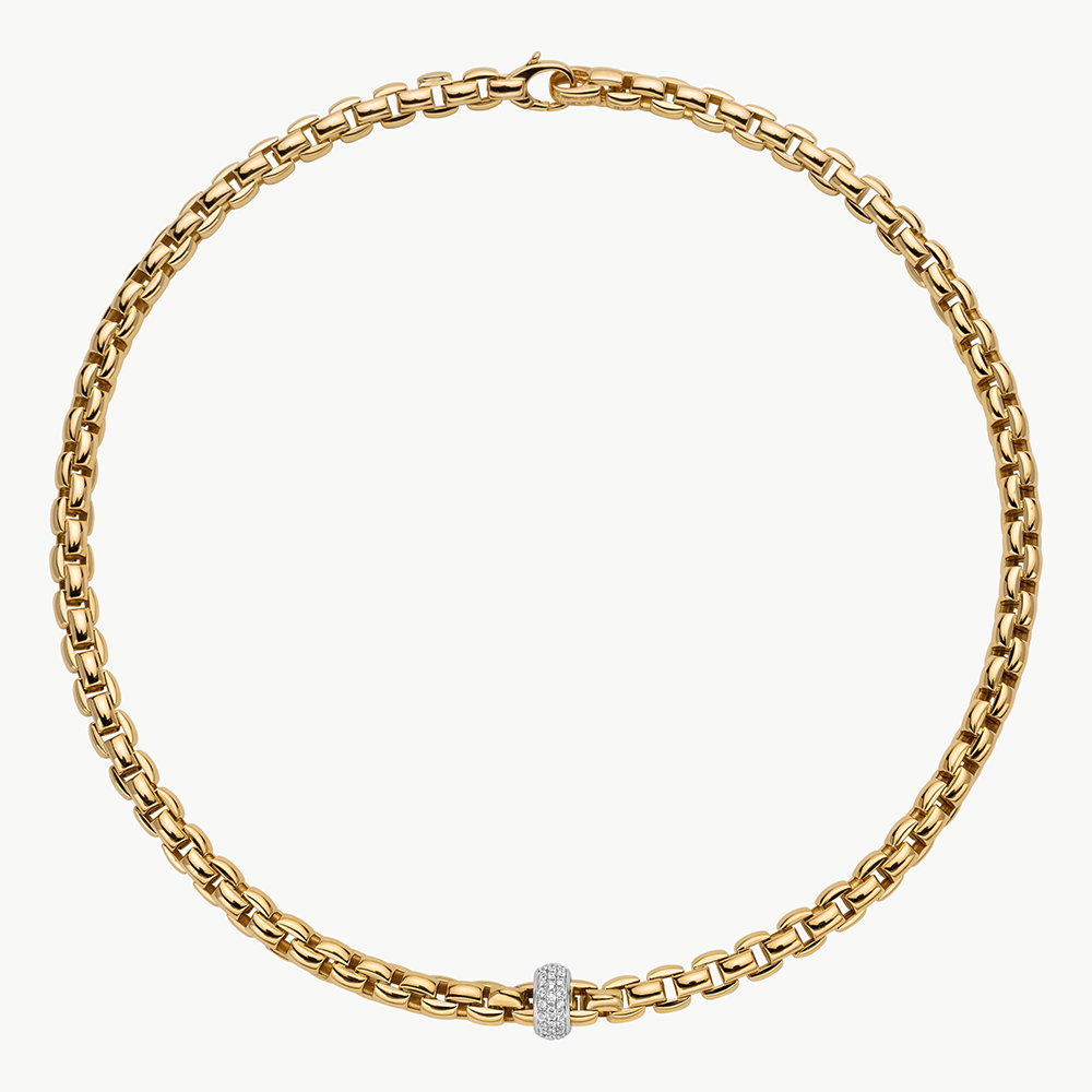 Collier mit Pavébesatz