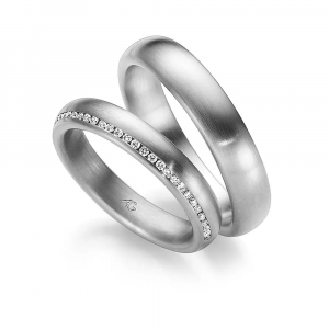 Gerstner Trauringe 4/28521/4 + 28521/5 bei Juwelier Spinner