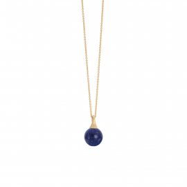 Africa Halskette mit Anhänger aus Gelbgold mit Lapislazuli