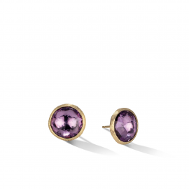 Jaipur Color Ohrring aus Gold mit Amethyst, groß