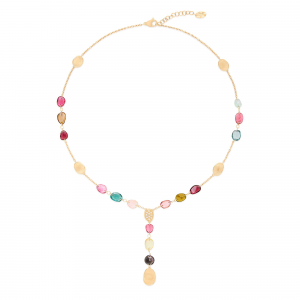 Marco Bicego Lunaria Color 18K Gelbgold Lariat Turmalin Halskette CB2870-B_TM01_Y_02 bei Juwelier Spinner