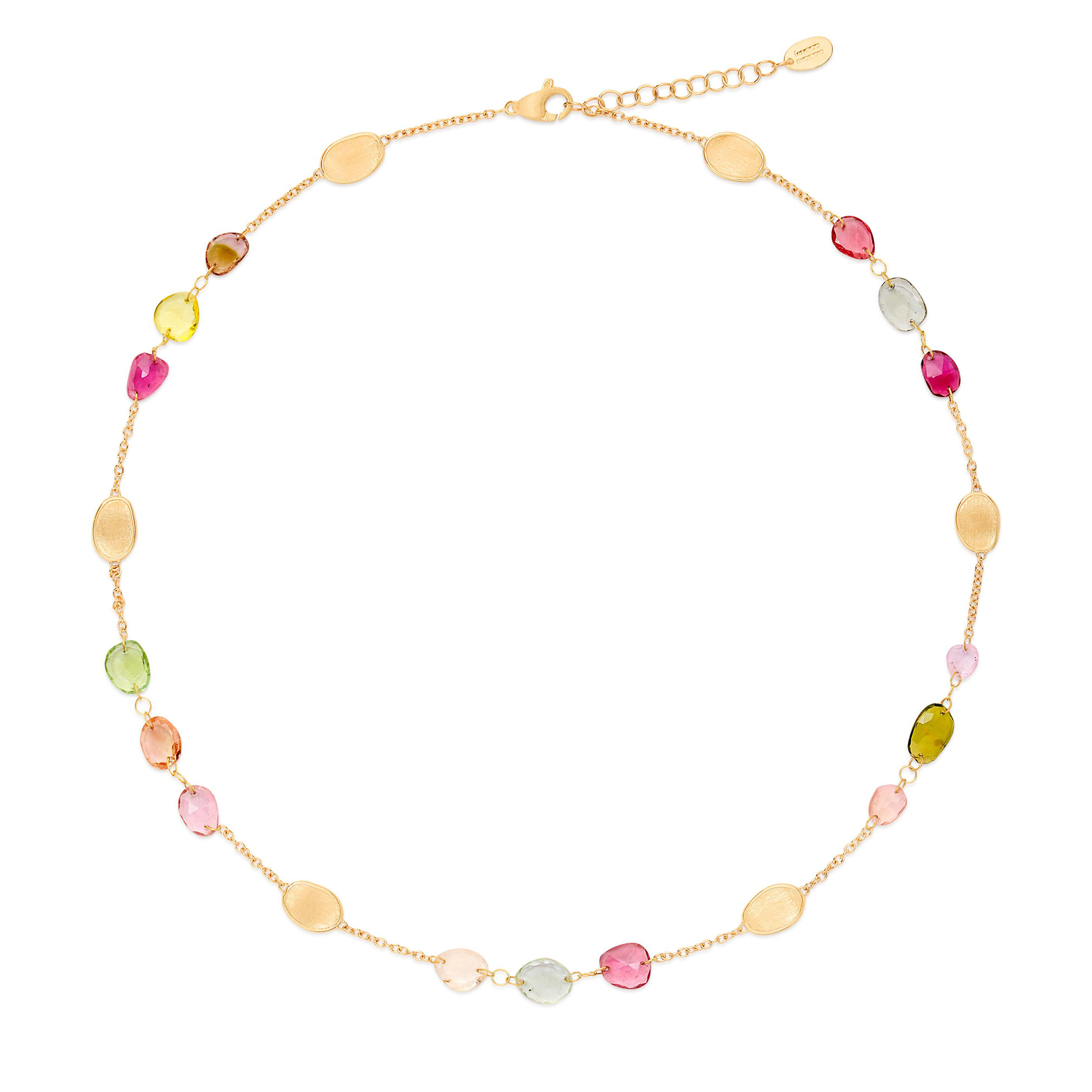 Lunaria Color 18K Gelbgold Turmalin Halskette