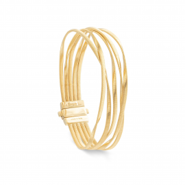 Marrakech Fünfreihiges Armband aus Gelbgold