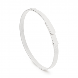 Masai Armreif aus Weißgold in schmaler Version