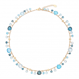 Paradise einreihige Halskette mit Topas-Mix