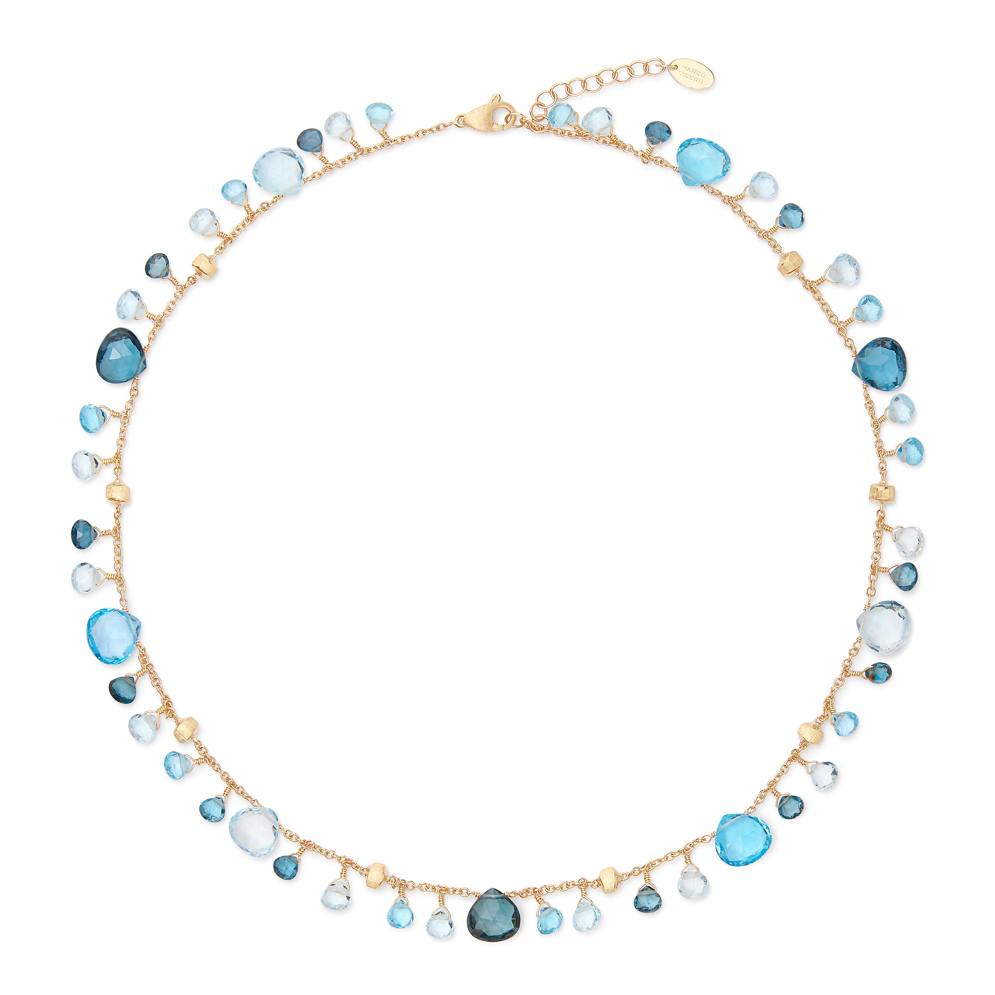 Paradise einreihige Halskette mit Topas-Mix