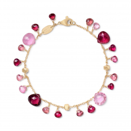 Paradise einreihiges Armband mit rosa Turmalinen