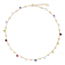 Paradise Halskette aus Gold mit bunten Edelsteinen