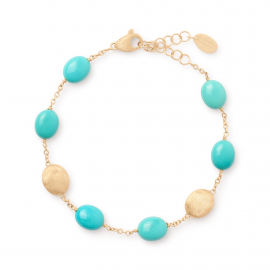Siviglia Armband aus Gelbgold und Türkis