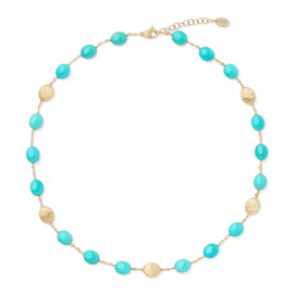Siviglia Halskette aus Gelbgold mit Türkis